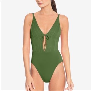 Robin Piccone One Piece Swimsuit Lily Keyhole Plunge